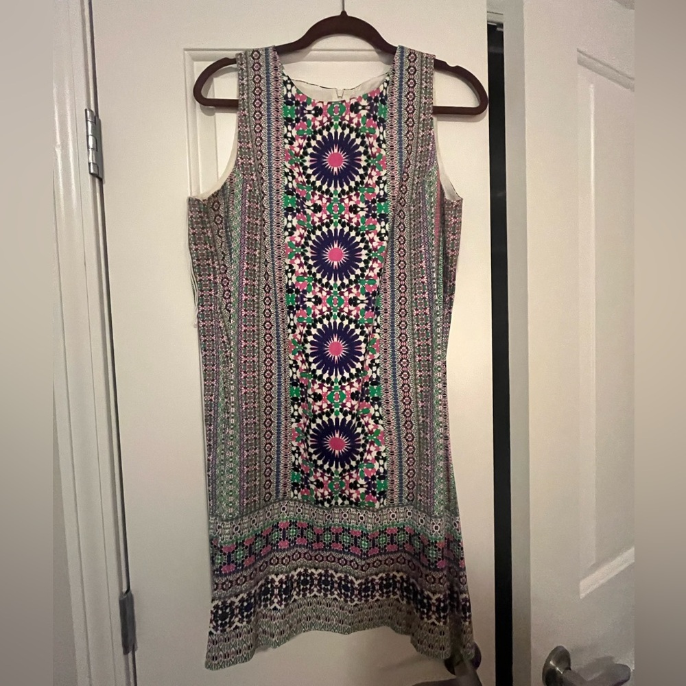 Colorful Sleeveless Patterned Dress